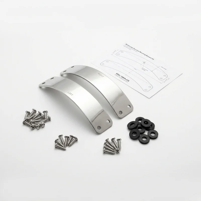 Stainless Steel Mounting Bracket Kit for Western Star 4800SB (2012 - 2020)