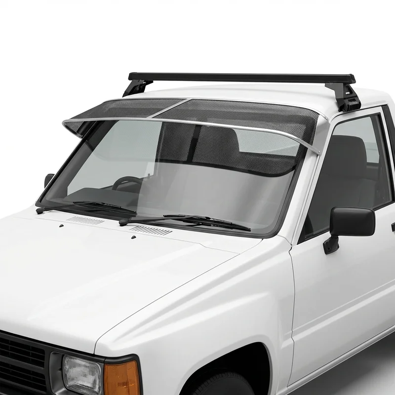 Premium Mesh Windscreen Sunvisor for White WIL (1984 - 1988)