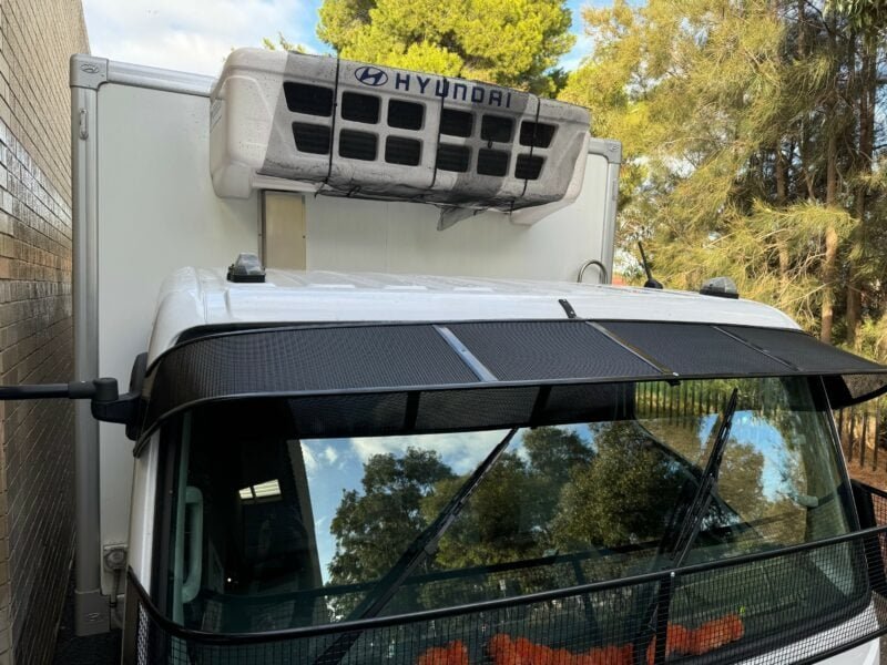 Toyota Coaster Bus 1993 2017 mesh Sun visors - Image 2